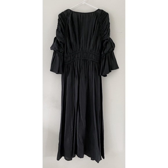 Cult Gaia Silk Anysia Dress - Black, Size Large - Picture 5 of 9